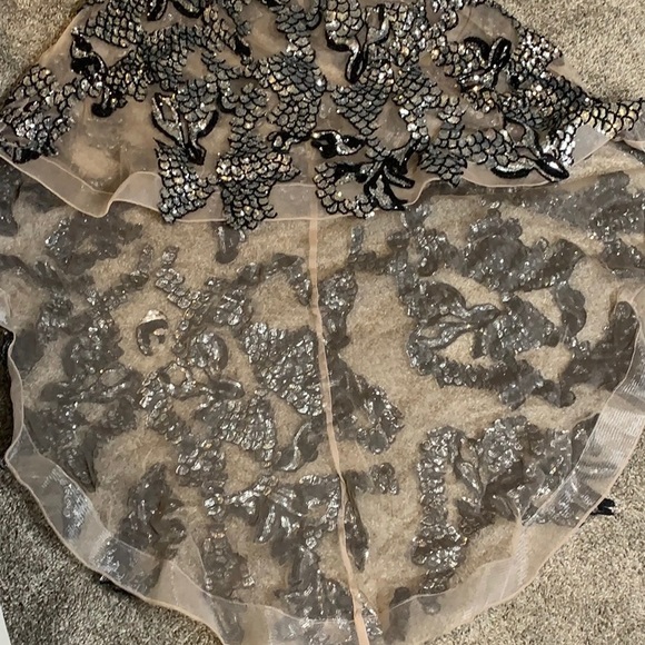 Crystal rhinestone strapless dress gown - Picture 9 of 11